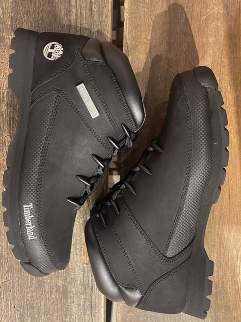 TIMBERLAND MEN'S EURO SPRINT MID LACE BOOT BLACK 6361R-001 ALL SIZES